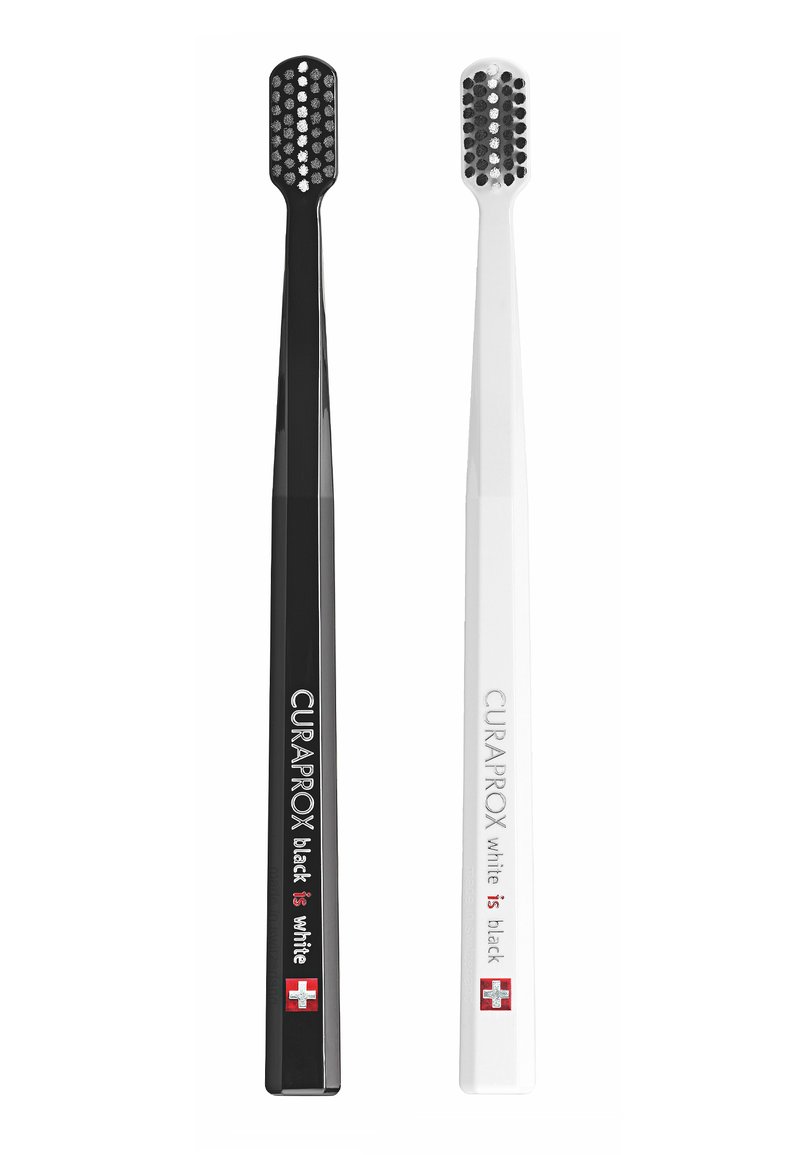 Curaprox Curaprox BLACK IS WHITE BLACK/WHITE DUO - Dental care tool - black Im Verkauf