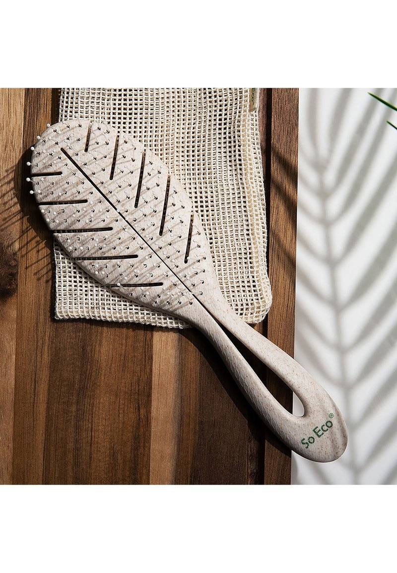 So Eco So Eco SO ECO BIODEGRADABLE DETANGLING LEAF BRUSH - Brush - stone zollfrei
