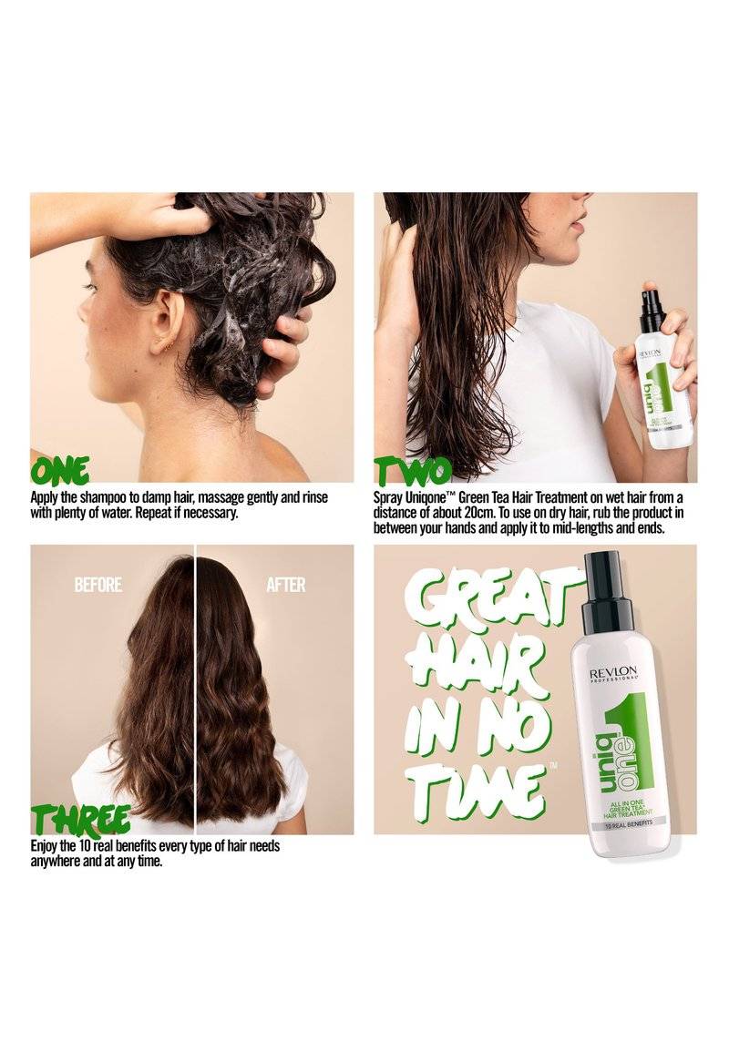 Revlon Professional Revlon Professional UNIQONE™ ALL IN ONE HAIR TREATMENT 10 REAL BENEFITS, GREEN TEA - Hair treatment Online