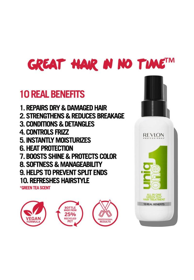 Revlon Professional Revlon Professional UNIQONE™ ALL IN ONE HAIR TREATMENT 10 REAL BENEFITS, GREEN TEA - Hair treatment Online