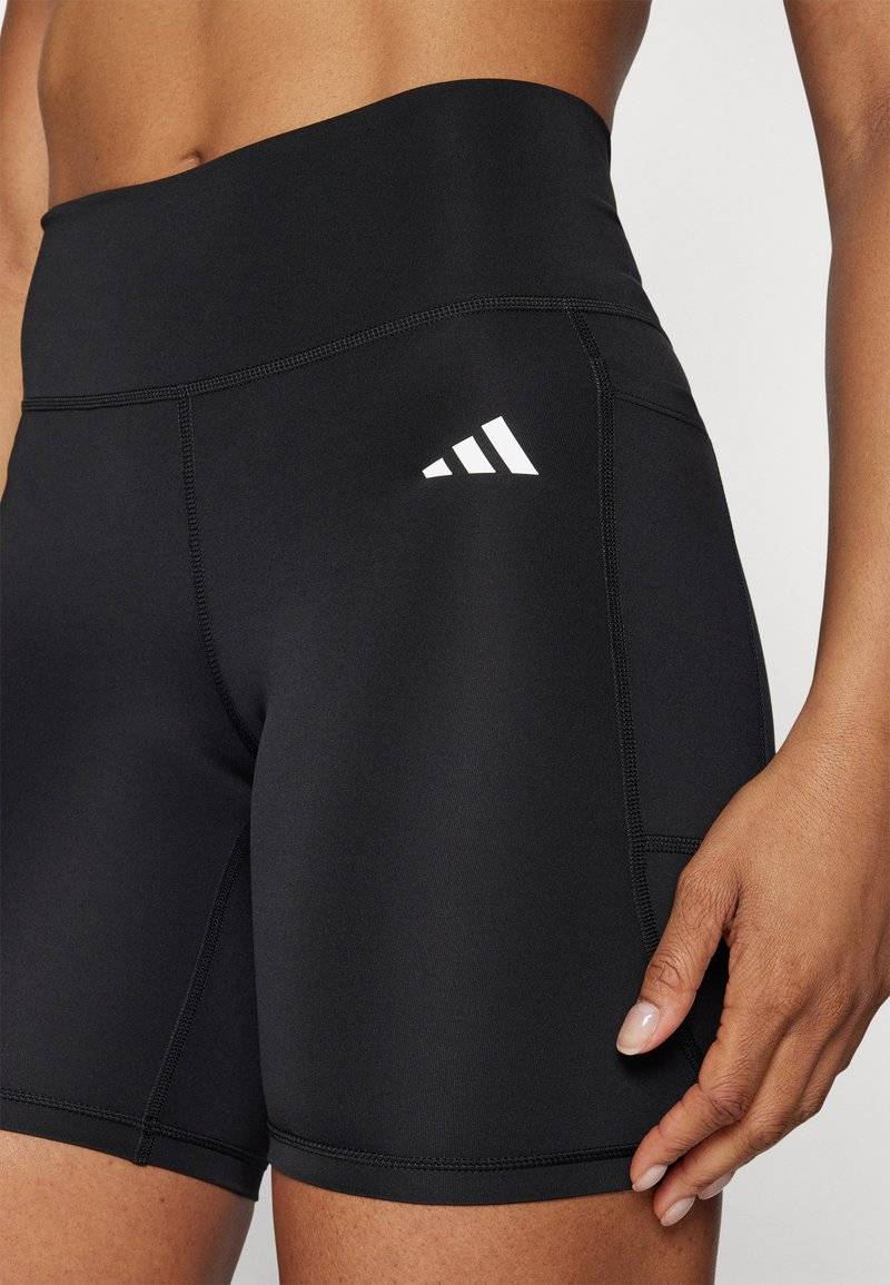 adidas Performance adidas Performance OPTIME ESSENTIALS STASH POCKET SHORT - Leggings - black JETZT KAUFEN