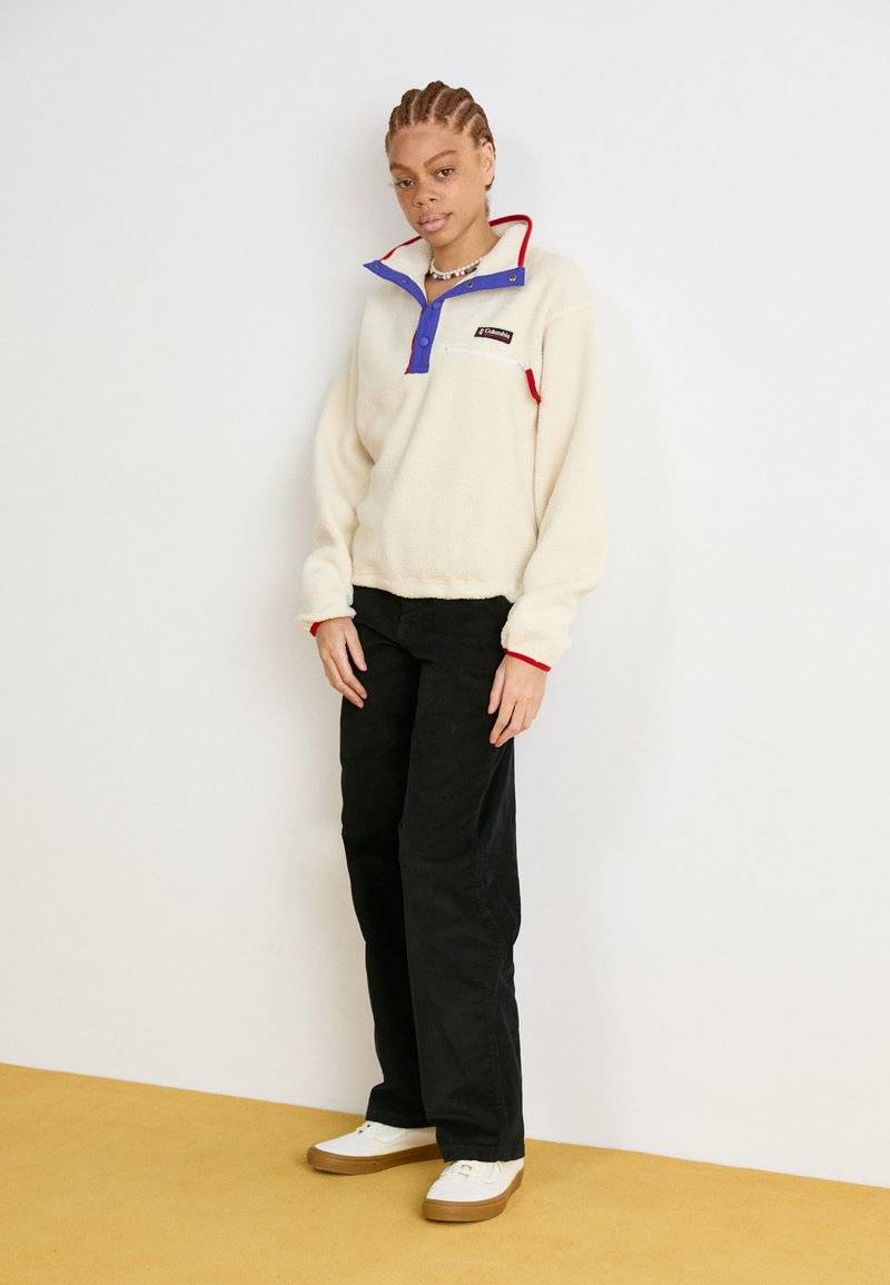 Columbia Columbia HELVETIA™ CROPPED HALF SNAP - Fleece jumper - chalk Discount Store für neue Produkte