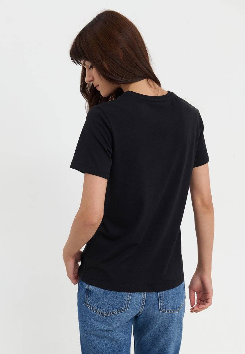 Even&Odd Even&Odd Print T-shirt - black Riesige Rabatte