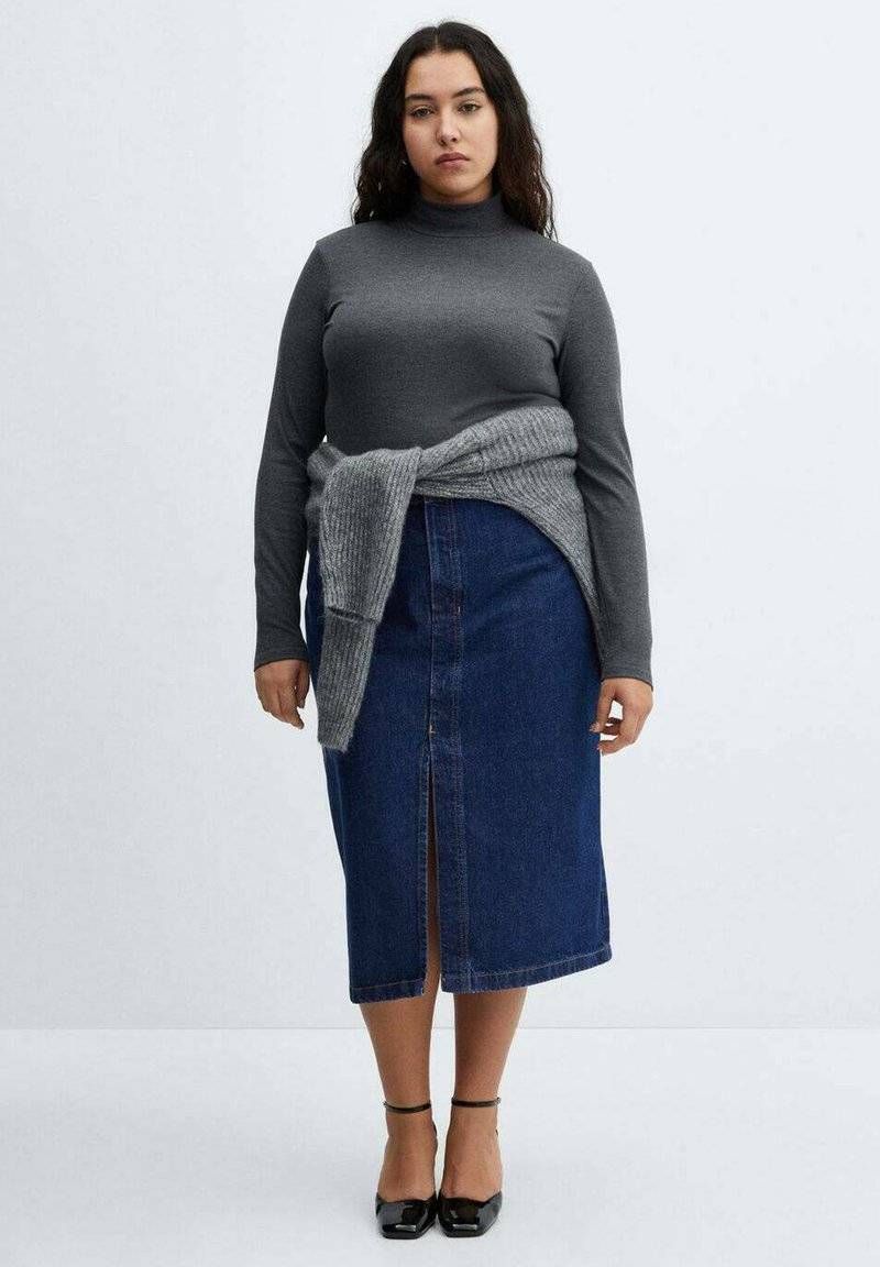 Mango Mango SOLEIL - Pencil skirt - blu scuro Black Friday Preise