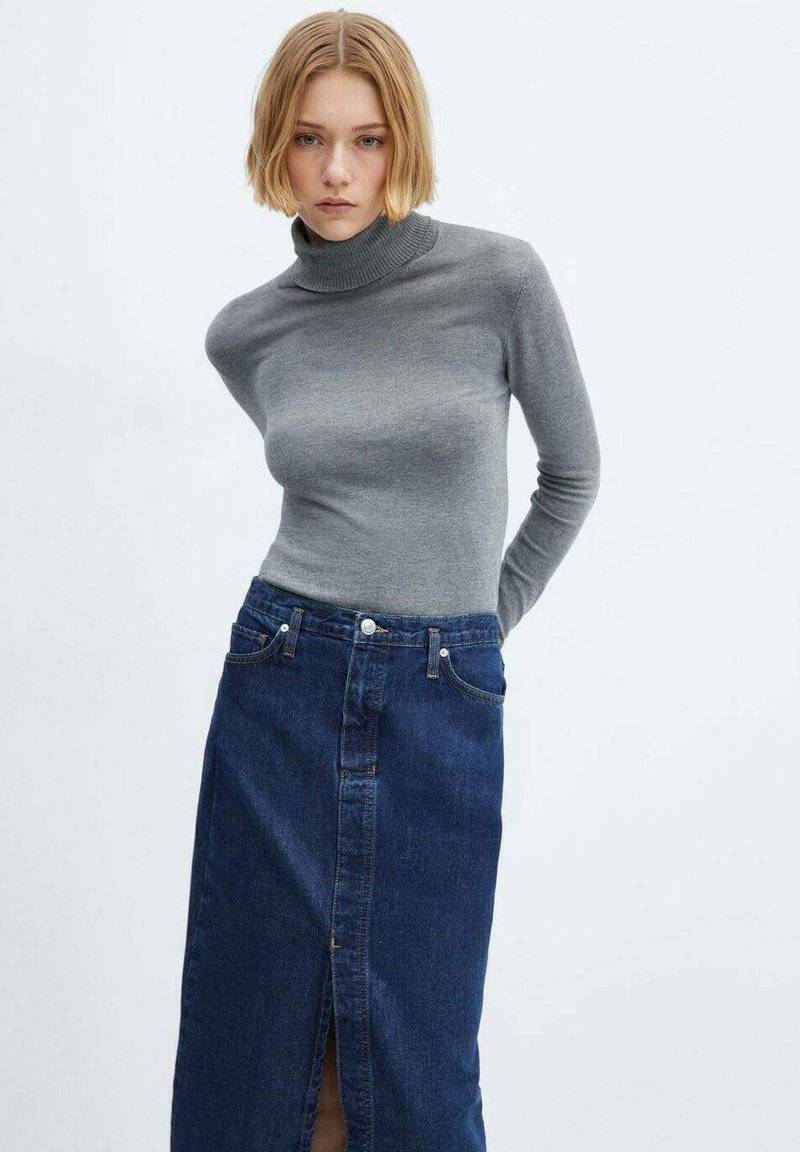 Mango Mango SOLEIL - Pencil skirt - blu scuro Black Friday Preise