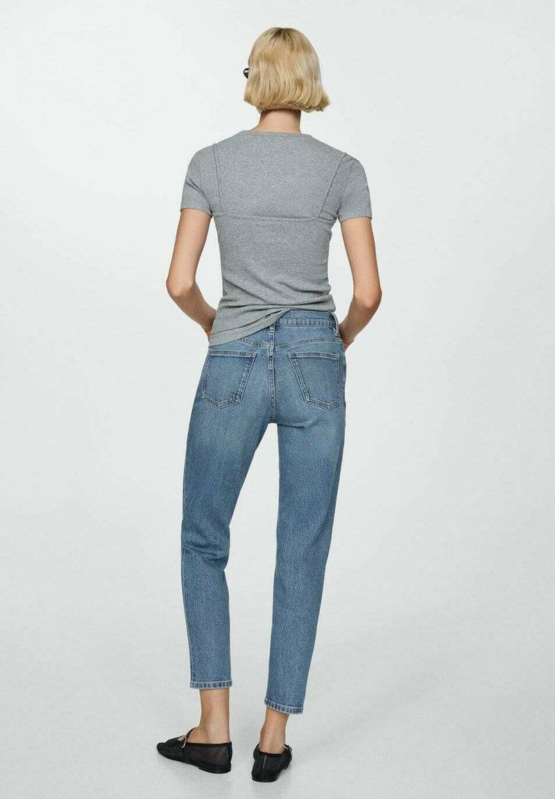 Mango Mango Relaxed fit jeans - medium blue Im Verkauf