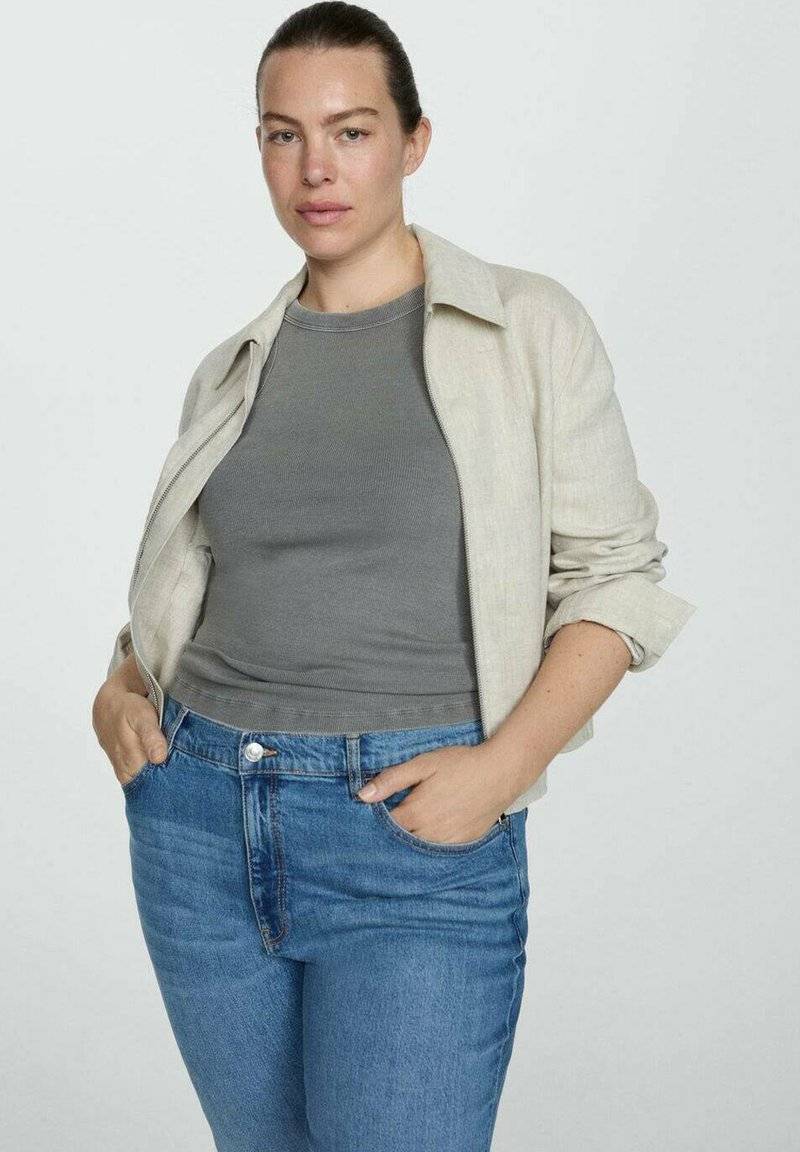 Mango Mango Relaxed fit jeans - medium blue Im Verkauf