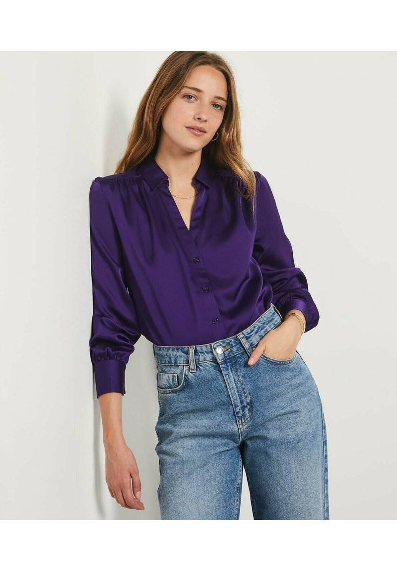 Etam Etam EOLYA - Button-down blouse - violet Outlet