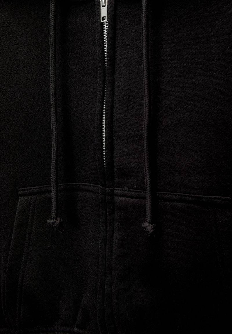 PULL&BEAR PULL&BEAR CROPPED - Zip-up sweatshirt - black Speichern exportieren