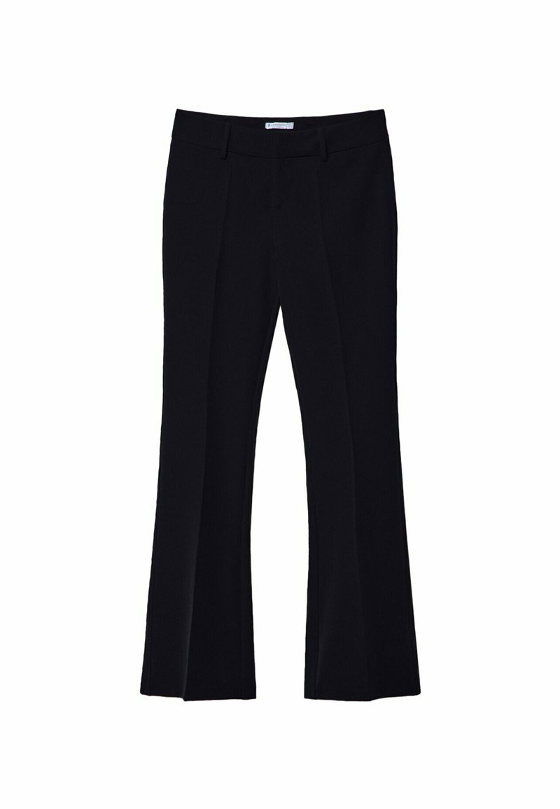Stradivarius Stradivarius TAILORED FLARED - Trousers - black 2025