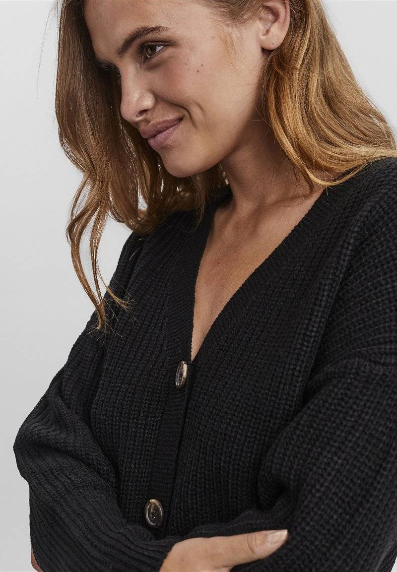 Vero Moda Vero Moda VMLEA VNECK - Cardigan - black Outlet