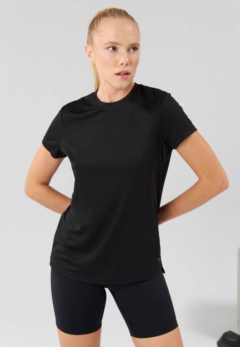 Even&Odd active Even&Odd active Basic T-shirt - black Preisnachlass
