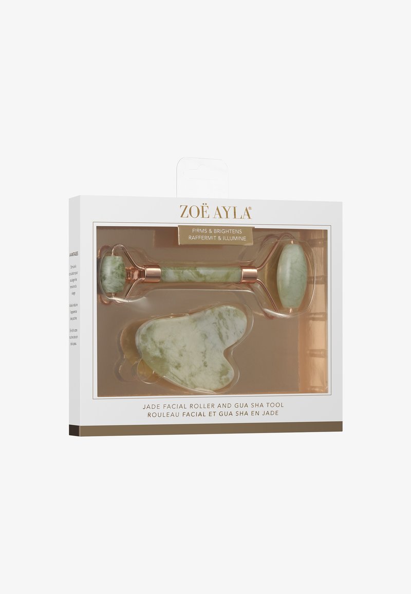 ZOË AYLA ZOË AYLA GUA SHA AND ROLLER SET - Skincare tool - green Letzte 3 Tage