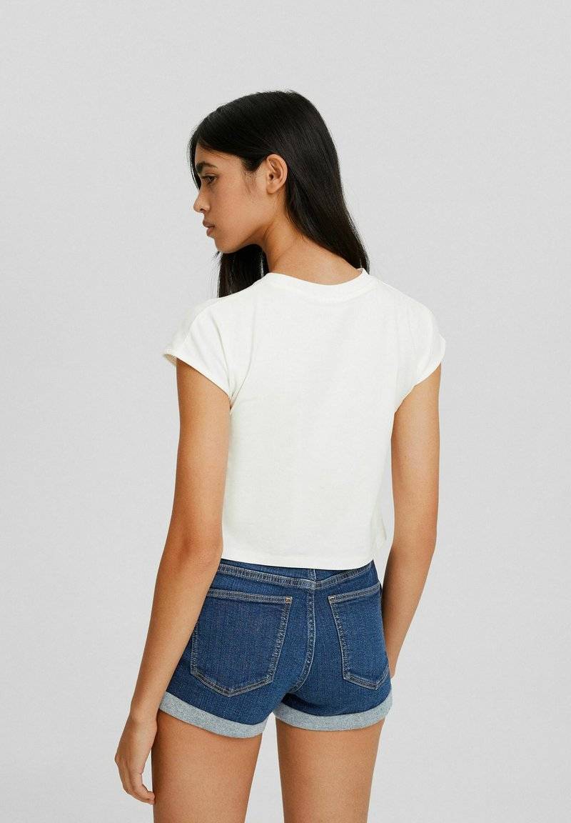 Bershka Bershka Denim shorts - blue 50% Rabatt für begrenzte Zeit