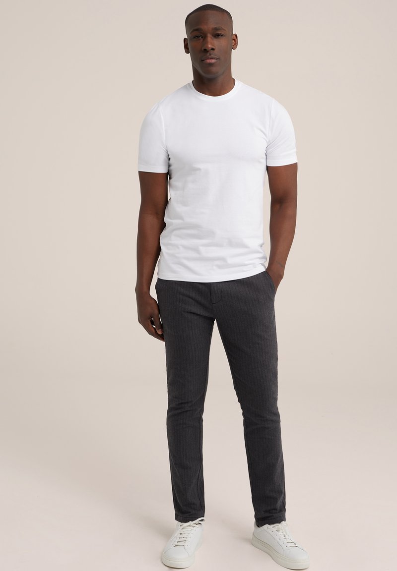 WE Fashion WE Fashion Short Sleeve - Basic T-shirt - white 2025