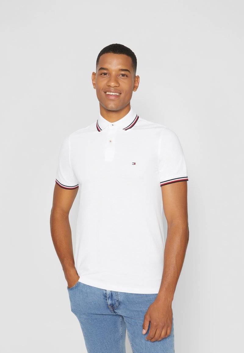 Tommy Hilfiger Tommy Hilfiger TIPPED SLIM - Polo shirt - white
