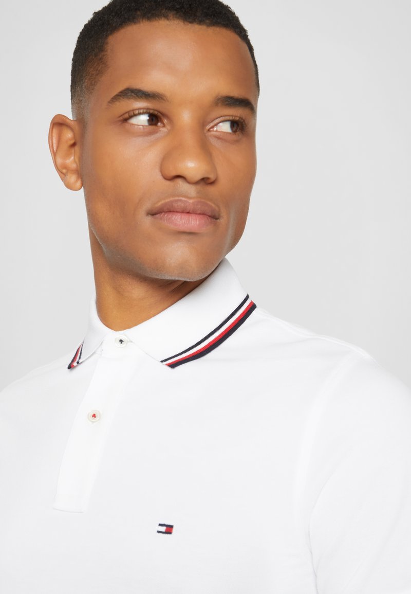 Tommy Hilfiger Tommy Hilfiger TIPPED SLIM - Polo shirt - white Auslauf