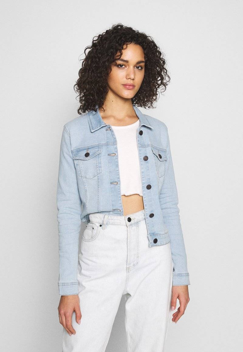 Noisy May Noisy May NMDEBRA JACKET - Denim jacket - light blue denim