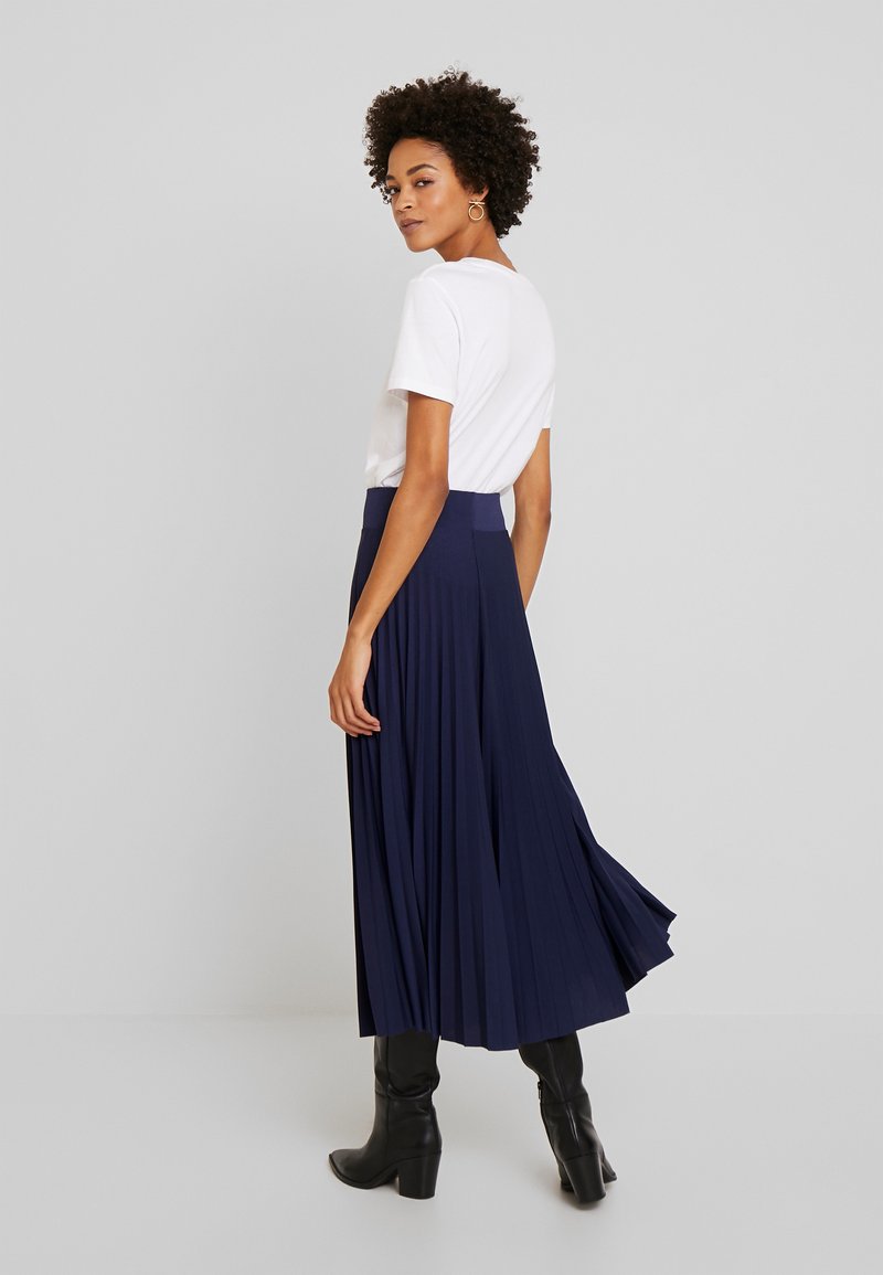 Anna Field Anna Field Pleated skirt - maritime blue Günstiger Verkauf