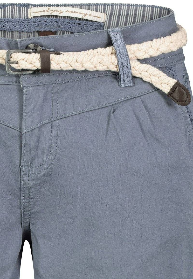 Eight 2 Nine Eight 2 Nine MIT GÜRTEL - Denim shorts - blue Kostenloser Versand