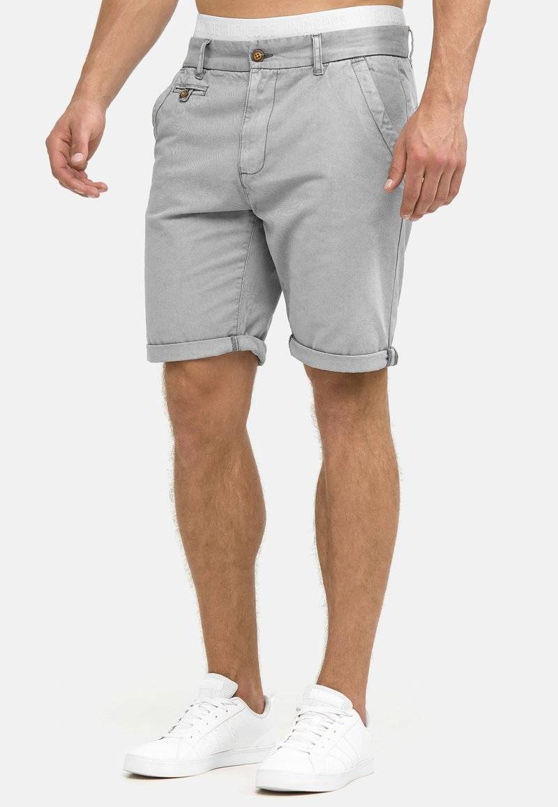 INDICODE JEANS INDICODE JEANS CUBA - Shorts - light grey Fabrik Onlineshop