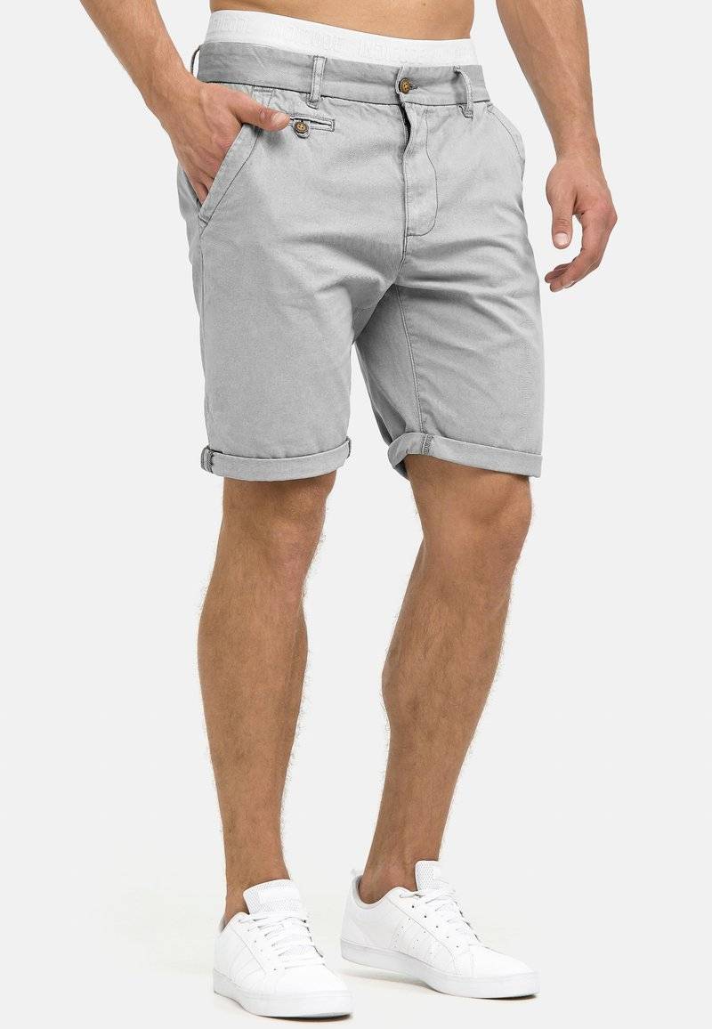 INDICODE JEANS INDICODE JEANS CUBA - Shorts - light grey Fabrik Onlineshop