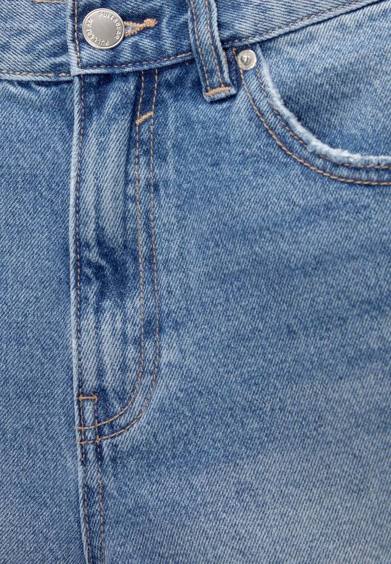 PULL&BEAR PULL&BEAR TURN-UP MOM - Denim shorts - blue Günstig kaufen