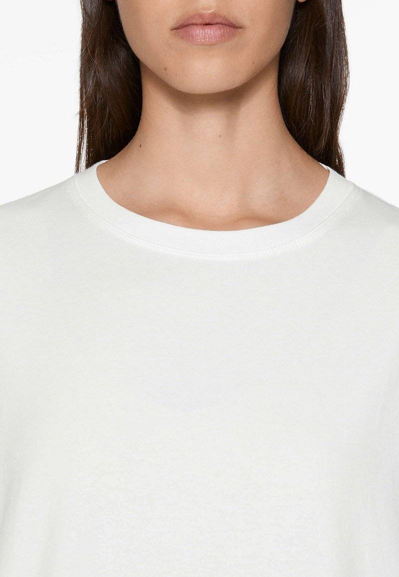 OYSHO OYSHO SHORT SLEEVE - Basic T-shirt - white Kauf eins, bekomm eins gratis