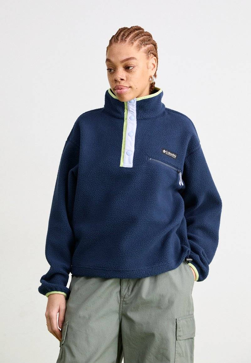 Columbia Columbia HELVETIA™ CROPPED HALF SNAP - Fleece jumper - collegiate navy