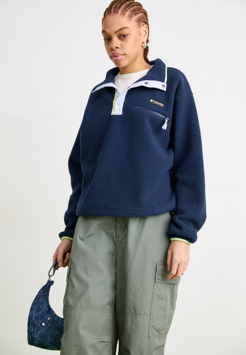 Columbia Columbia HELVETIA™ CROPPED HALF SNAP - Fleece jumper - collegiate navy Heißer Verkauf