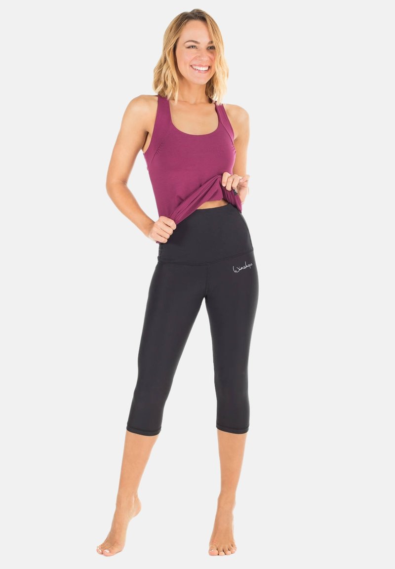 Winshape Winshape HWL202 SCHWARZ HIGH WAIST- 3/4 SPORTHOSE - 3/4 sports trousers - black