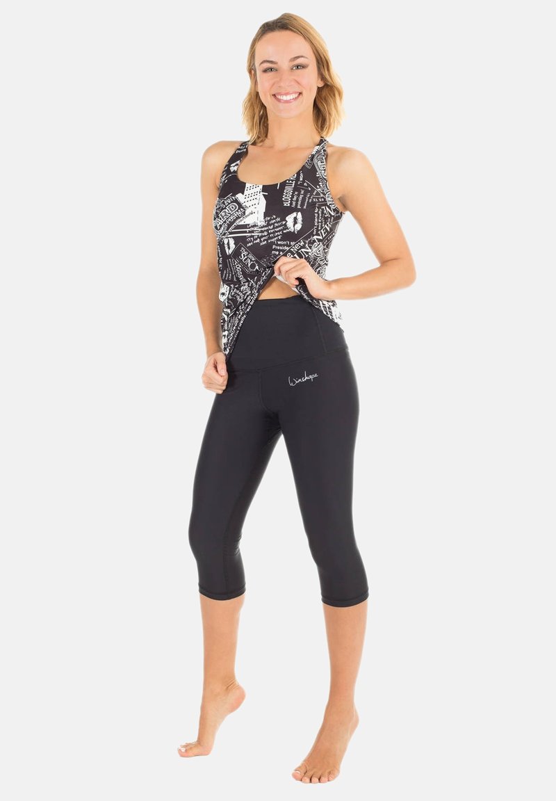 Winshape Winshape HWL202 SCHWARZ HIGH WAIST- 3/4 SPORTHOSE - 3/4 sports trousers - black Neueste Mode