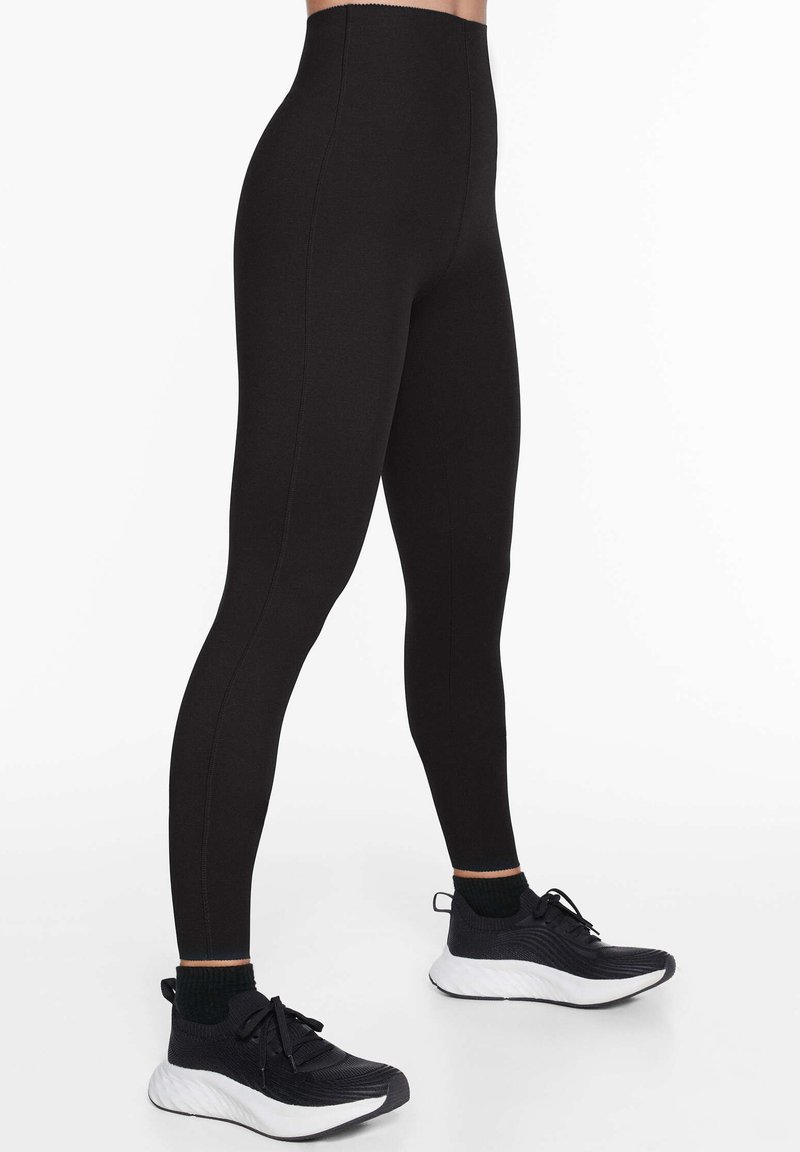 OYSHO OYSHO EXTRA COMPRESSIVE CORE CONTROL - Leggings - Trousers - black Zeitlich begrenztes Angebot