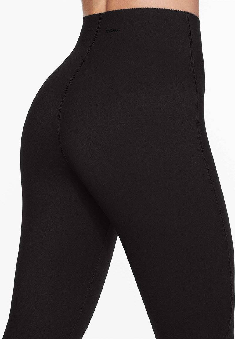 OYSHO OYSHO EXTRA COMPRESSIVE CORE CONTROL - Leggings - Trousers - black Zeitlich begrenztes Angebot