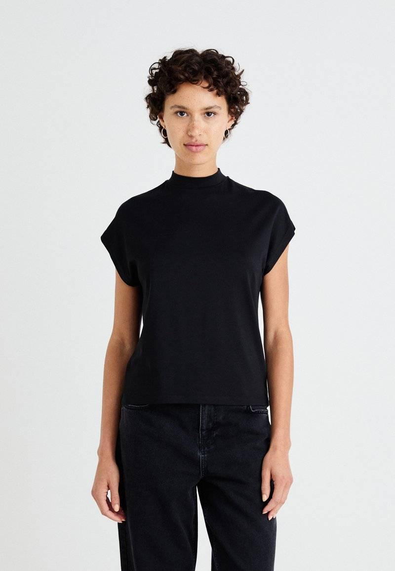 Noisy May Noisy May NMRANJA HIGH NECK - Basic T-shirt - black