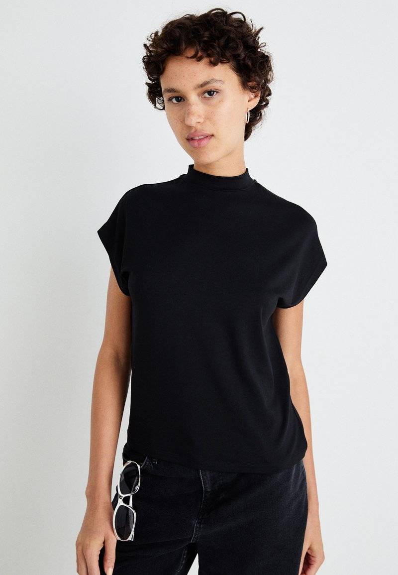 Noisy May Noisy May NMRANJA HIGH NECK - Basic T-shirt - black VIP-Rabatte