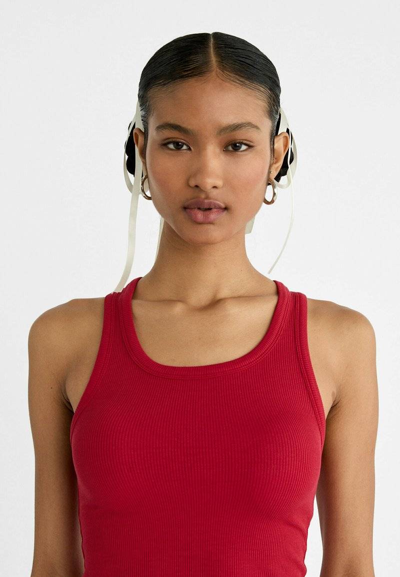 Stradivarius Stradivarius RACERBACK - Top - red Super Sparpreis