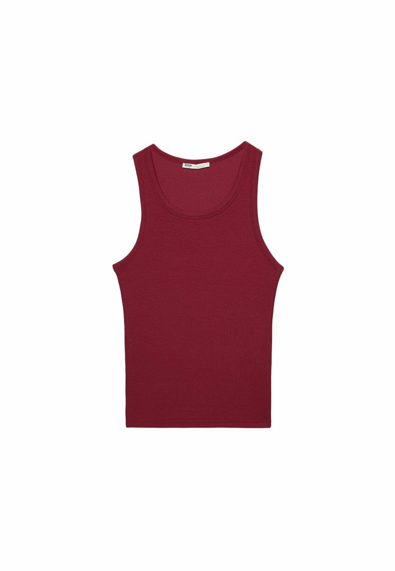 Stradivarius Stradivarius RACERBACK - Top - red Super Sparpreis