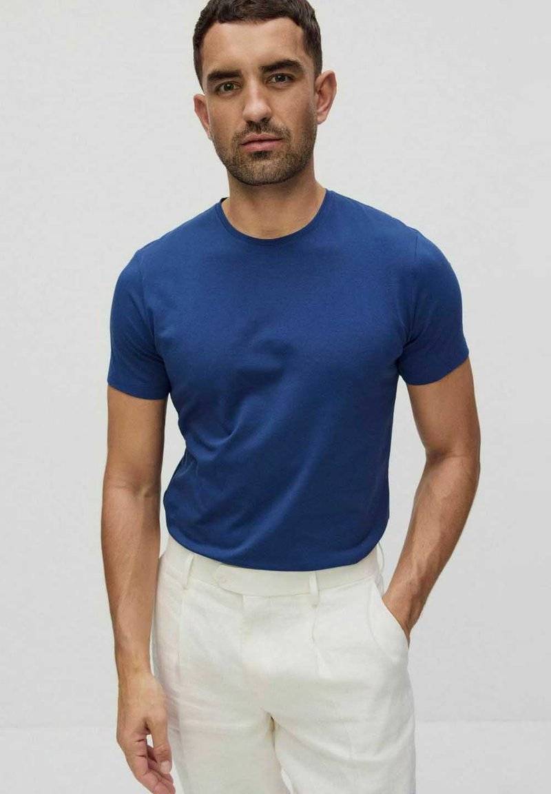 Bläck Bläck CORE SOLID O-NECK - Basic T-shirt - twilight blue