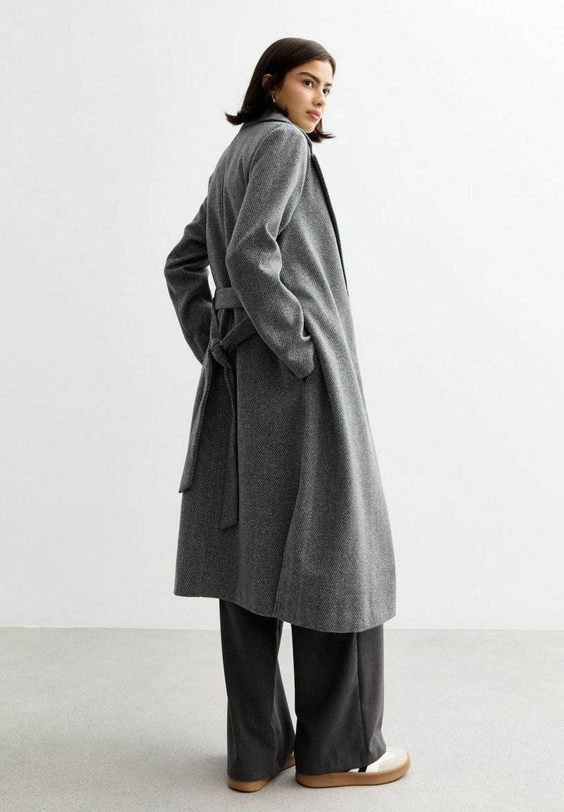 New Look New Look HERRINGBONE - Classic coat - light grey Letzte 3 Tage