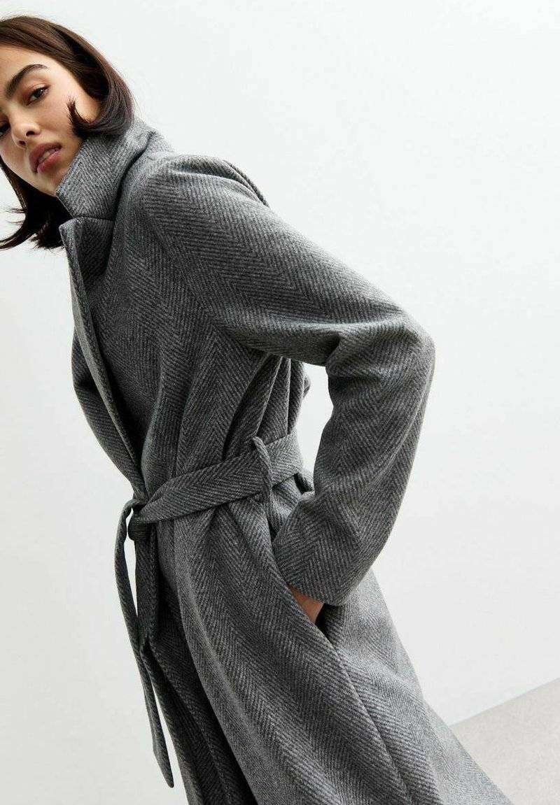 New Look New Look HERRINGBONE - Classic coat - light grey Letzte 3 Tage