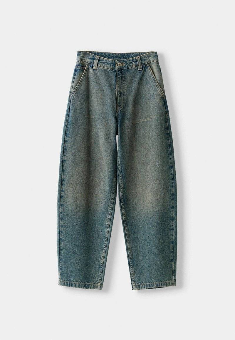Bershka Bershka Relaxed fit jeans - green Letzter Tag