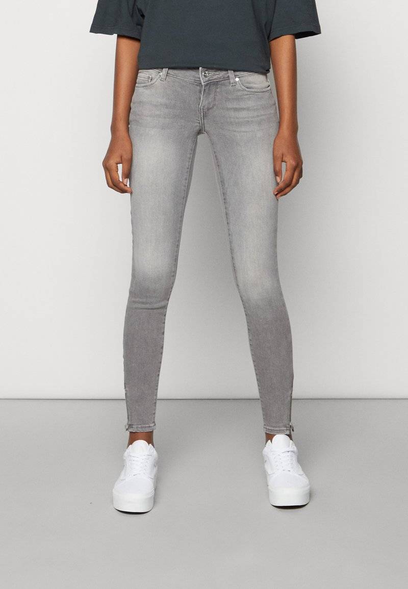 ONLY ONLY ONLCORAL SKINNY ZIP ANKLE - Jeans Skinny Fit - grey denim