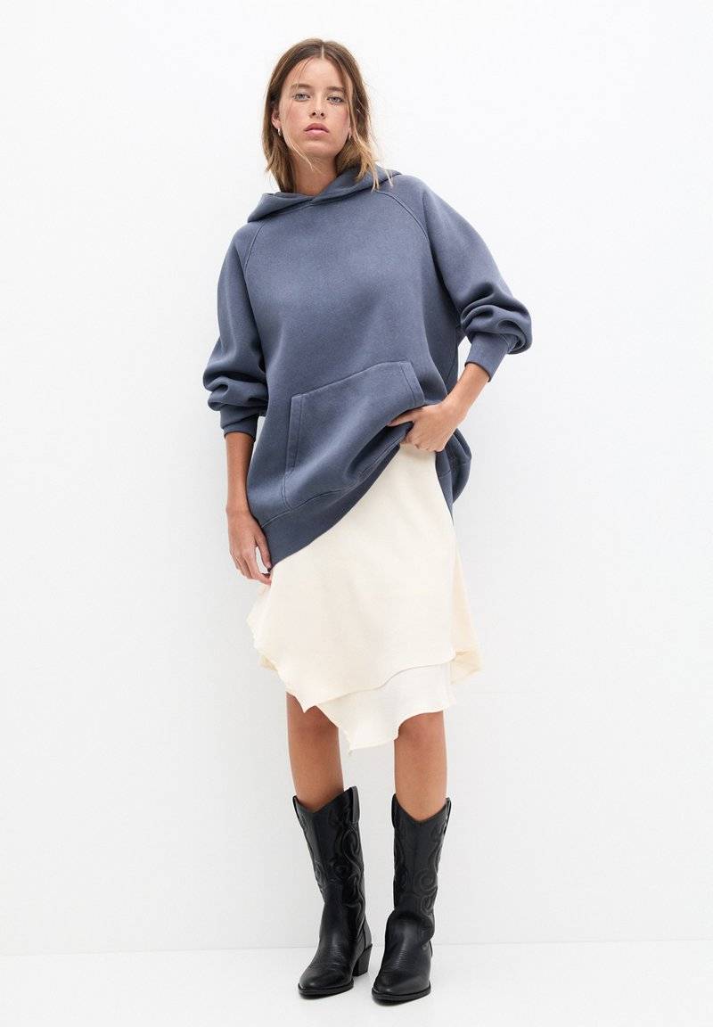 PULL&BEAR PULL&BEAR BASIC - Hoodie - mottled blue Nur für heute