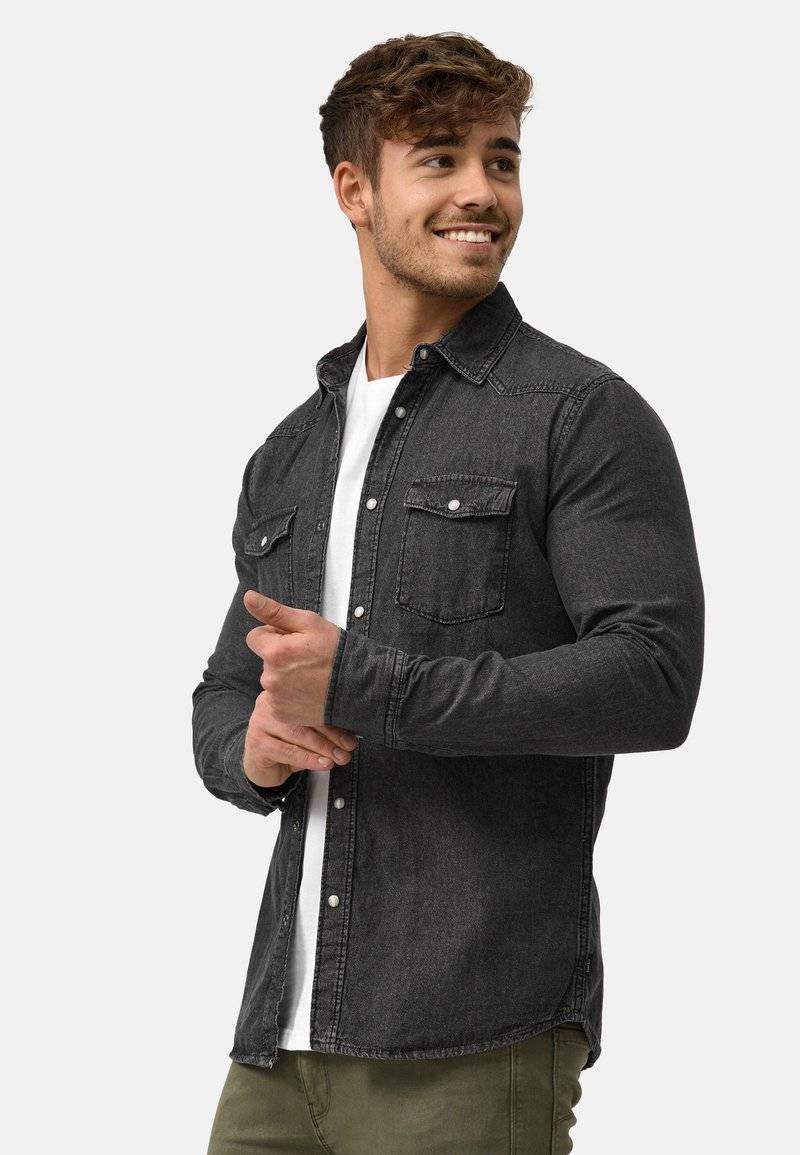 INDICODE JEANS INDICODE JEANS MIKE - Shirt - black 50% Rabatt mit kostenlosem Versand