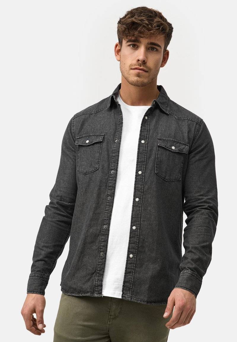 INDICODE JEANS INDICODE JEANS MIKE - Shirt - black 50% Rabatt mit kostenlosem Versand