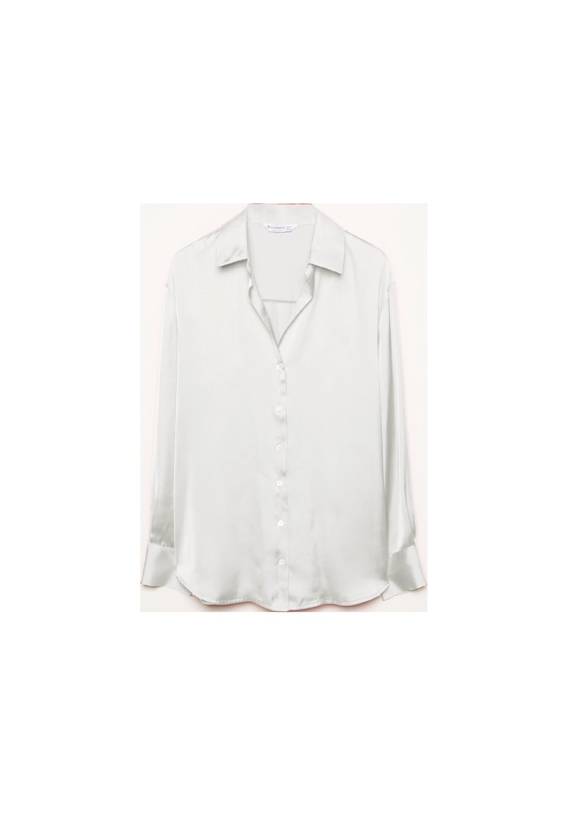 Stradivarius Stradivarius COLLARED - Button-down blouse - off white Clearance-Verkauf