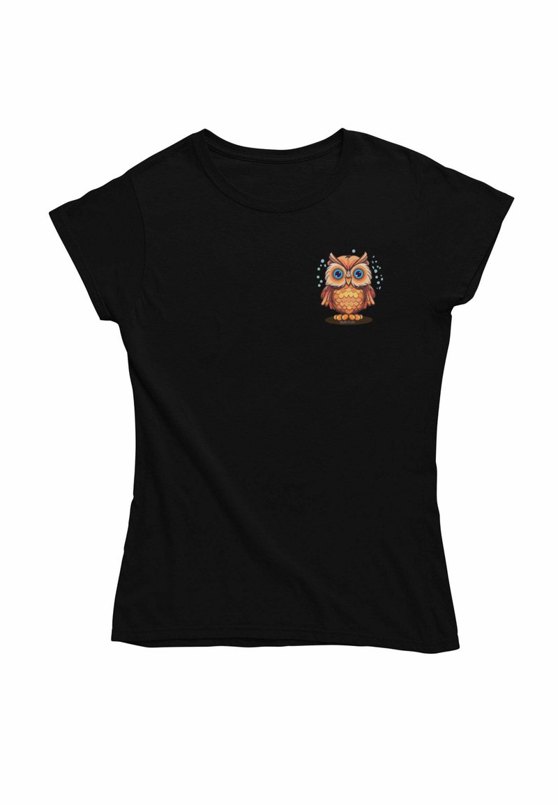 Novux Novux CUTE LITTLE OWL - Print T-shirt - black Kostenloser Versand international