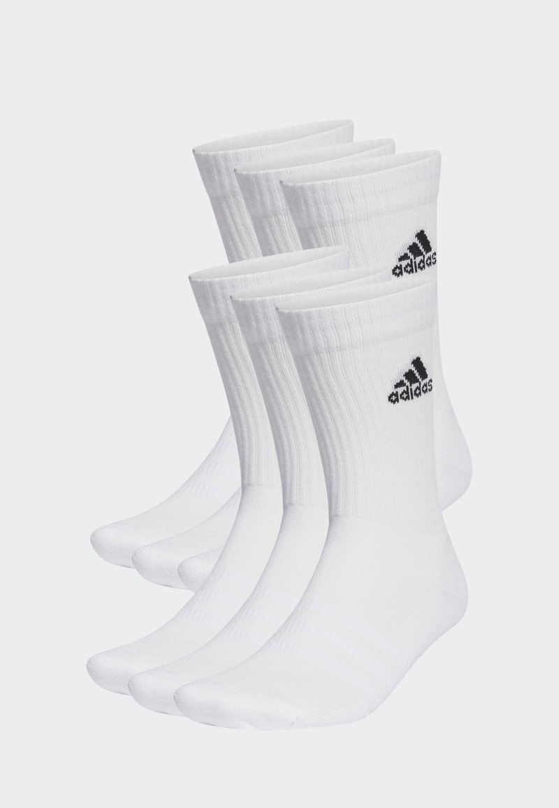 adidas Performance adidas Performance CUSHIONED SPORTSWEAR CREW 6 PAIRS - Sports socks - white black Preisnachlass