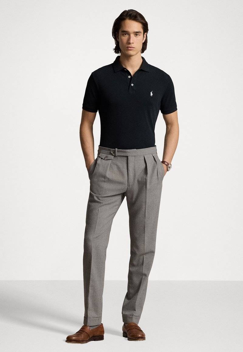 Polo Ralph Lauren Polo Ralph Lauren CUSTOM FIT STRETCH MESH POLO SHIRT - Polo shirt - black Wochenangebot